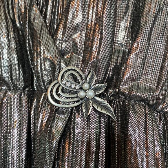 x REVOLVE House Of Harlow 1960 Sabrina Dress in Gunmetal Stretch Size M NWT - Picture 6 of 8